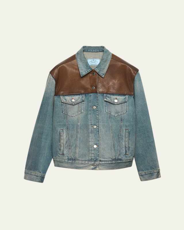 Denim and Leather Jacket